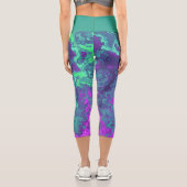 Leggings Capri Néon marbré (Verso)
