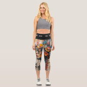 LEGGINGS CAPRI NEON ROSE (Recto)