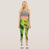Leggings Capri Neon Snake GRL Power (Recto)