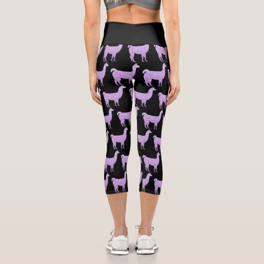 Leggings Capri No Prob Llama lumière violet parties scintillant m (Verso)