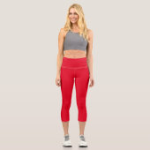 Leggings Capri Noël rouge (Recto)