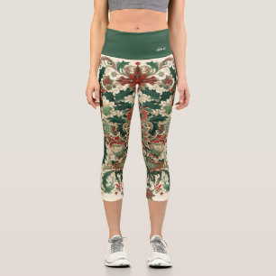 Leggings Capri Noël Victorien/Classique/Vintage