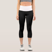 Leggings Capri Noir et blanc (Recto)
