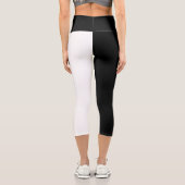 Leggings Capri Noir et blanc (Verso)