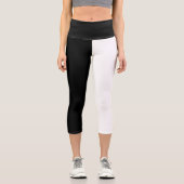 Leggings Capri Noir et blanc (Recto)