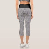 Leggings Capri Noir et blanc moderne (Verso)