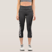 Leggings Capri Nom d'équipe de pickleball drôle DINKY DINK (Recto)