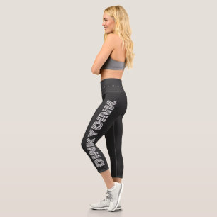 Leggings Capri Nom d'équipe de pickleball drôle DINKY DINK