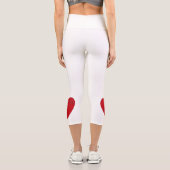 Leggings Capri Notes musicales dans le coeur (Verso)