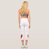 Leggings Capri Notes musicales dans le coeur (Verso)