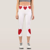 Leggings Capri Notes musicales dans le coeur (Recto)