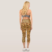 Leggings Capri Nouvelle texture de léopard 3 (Verso)
