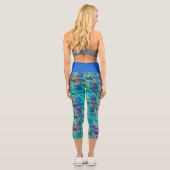 Leggings Capri Nouvelle-Zélande Abalone Paua Shell Motif 1 (Verso)