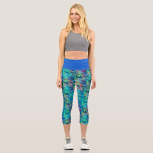 Leggings Capri Nouvelle-Zélande Abalone Paua Shell Motif 1