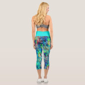 Leggings Capri Nouvelle-Zélande Abalone Paua Shell Motif 1 (Verso)