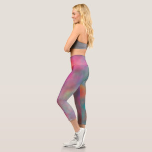 Leggings Capri Nuages arc-en-ciel