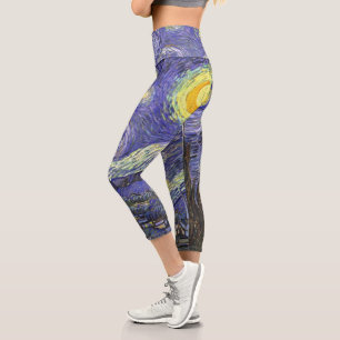 Leggings Capri Nuit étoilée par Vincent van Gogh