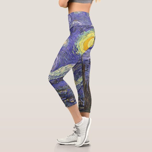 Leggings Capri Nuit étoilée par Vincent van Gogh (Gauche)