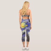 Leggings Capri Nuit étoilée par Vincent van Gogh (Verso)