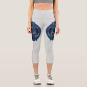 Leggings Capri Nuit stellaire Mandala (Recto)