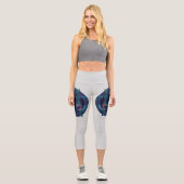 Leggings Capri Nuit stellaire Mandala (Recto)
