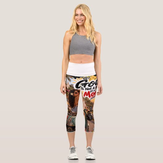 Leggings Capri Nuits dorées – Goa (Recto)