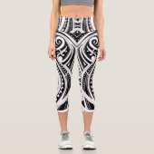 Leggings Capri NZKULTURE design maori unique (Recto)