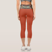 Leggings Capri “OAXACA BAND / CARA-CARA” High Waisted Capris  (Verso)