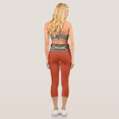 Leggings Capri “OAXACA BAND / CARA-CARA” High Waisted Capris  (Verso)
