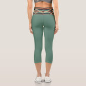 Leggings Capri “OAXACA BAND / MOSS” High-Waisted Capris (Verso)