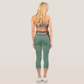 Leggings Capri “OAXACA BAND / MOSS” High-Waisted Capris (Verso)