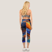 Leggings Capri Ocean Lava "Astralswirl" (Verso)