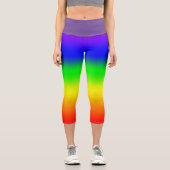 Leggings Capri Ombre arc-en-ciel (Recto)