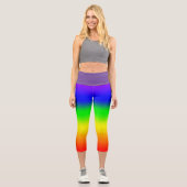 Leggings Capri Ombre arc-en-ciel (Recto)
