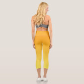 Leggings Capri Ombre jaune orange (Verso)