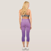 Leggings Capri Ombre moderne de lavande violette (Verso)