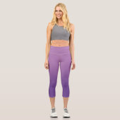 Leggings Capri Ombre moderne de lavande violette (Recto)