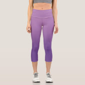 Leggings Capri Ombre moderne de lavande violette (Recto)