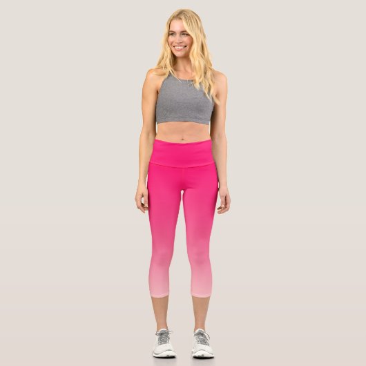 Leggings Capri Ombre rose (Recto)