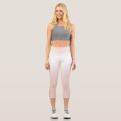 Leggings Capri Ombre rose vif Capris haute taille (Recto)