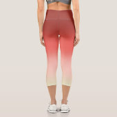 Leggings Capri Ombre rouge et rose (Verso)