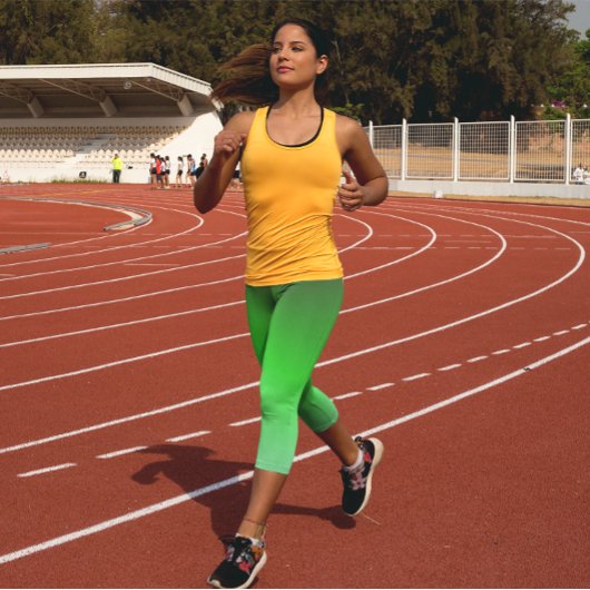 Leggings Capri Ombre verte