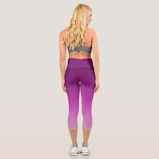 Leggings Capri Ombre violet (Verso)