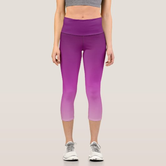 Leggings Capri Ombre violet (Recto)