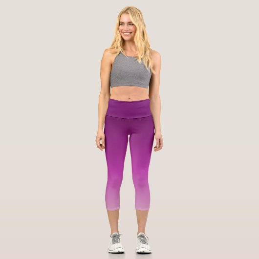 Leggings Capri Ombre violet (Recto)