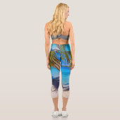 Leggings Capri Ombres sur la plage (Verso)