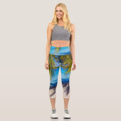 Leggings Capri Ombres sur la plage (Recto)