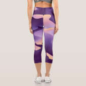 Leggings Capri Ondes violettes (Verso)
