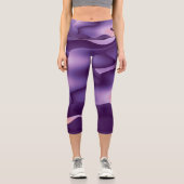 Leggings Capri Ondes violettes (Recto)