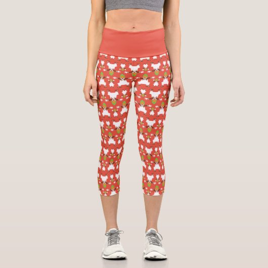 Leggings Capri Oompa Loompa Motif dansant (Recto)